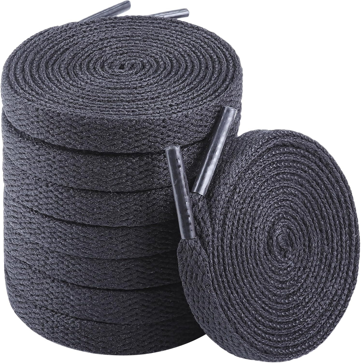 Teskyer Shoe Laces for Sneakers, 4 Pairs Flat Shoelaces | Refresh Worn Sneakers, Strong Braided Polyester, 4 Pairs Value Pack, Multiple Lengths & Colors Available - Image 12