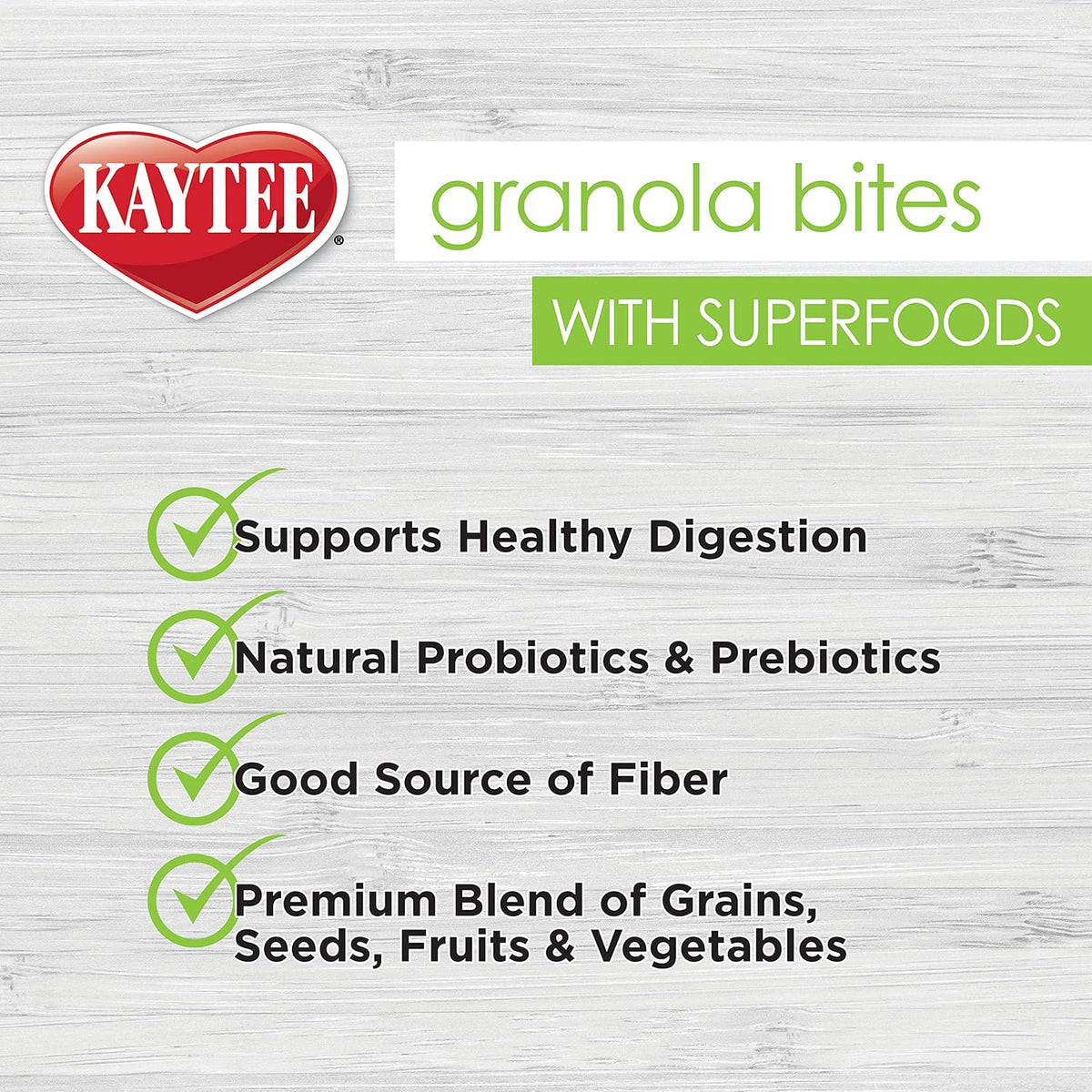 Close up of healthy granola bird treats with superfoods