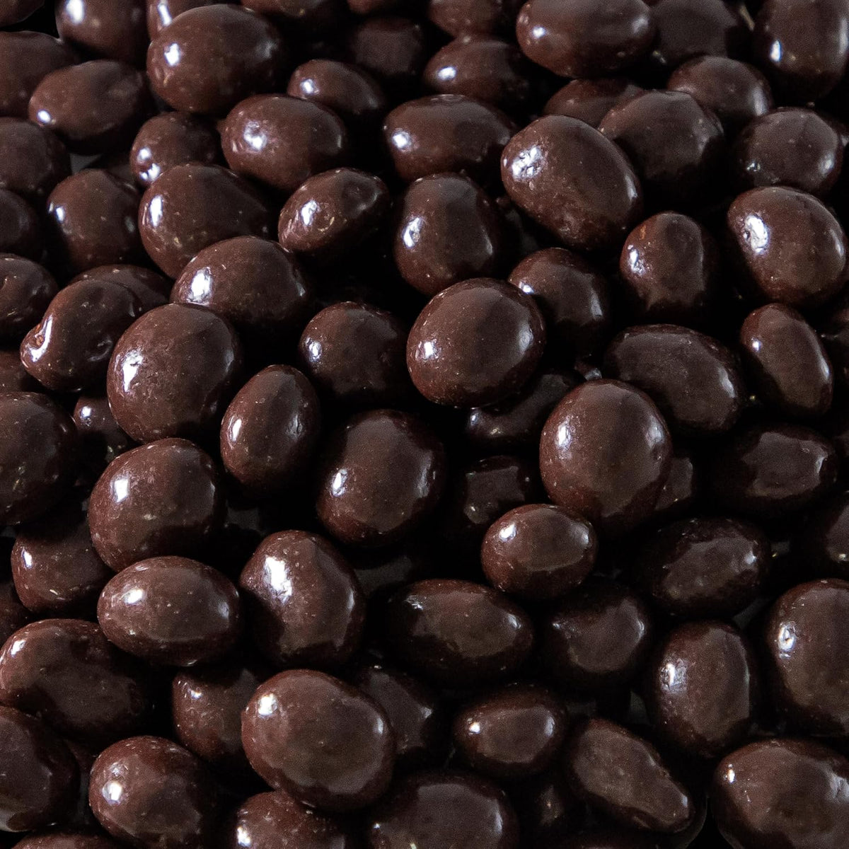 CrazyOutlet dark chocolate covered espresso beans front view of the bulk two pound snack bag.