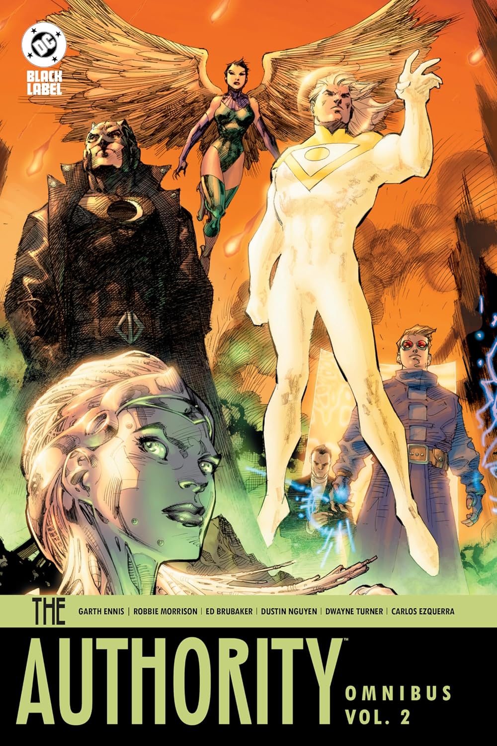 Various The Authority Omnibus Vol 2 front view hardcover book
