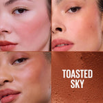 Maybelline Cloudtopia multi-use blush and lip mousse application demonstration