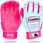 Franklin Sports professional batting gloves leather texture