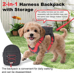 Detachable pet travel bag assembly displaying the built-in poop bag dispenser slot.
