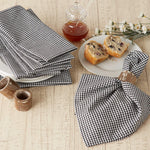DII farmhouse style kitchen napkins styled on dining table