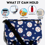 J World New York Terry messenger bag back zipper pocket view