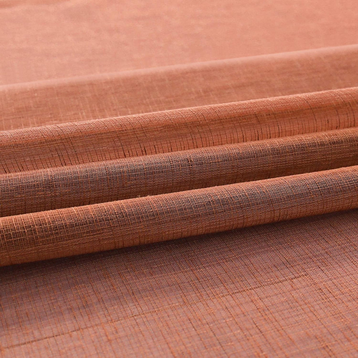 Ptialk Terracotta Colored Curtains for Living Room 102 Inches Long 2 Panels Set Semi Sheer Boho Window Curtains for Patio Sliding Door Floor Length 52x102 Double Panels Brown Red Rust Bohemian Decor - Image 9