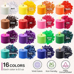 Candle Shop 16 colors dye flakes color chart assortment