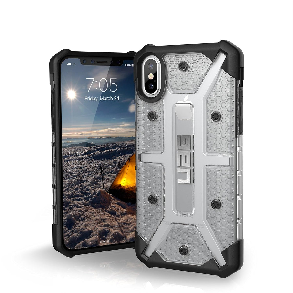 URBAN ARMOR GEAR UAG iPhone Xs/X [5.8-inch Screen] Case Plasma [Ash] Rugged Shockproof Military Drop Tested Protective Cover - Image 13