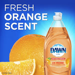 Dawn 19.4 fluid ounce dishwashing liquid bottle close up view