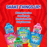 Kids party favor lollipop assortment featuring four fruity American flavors