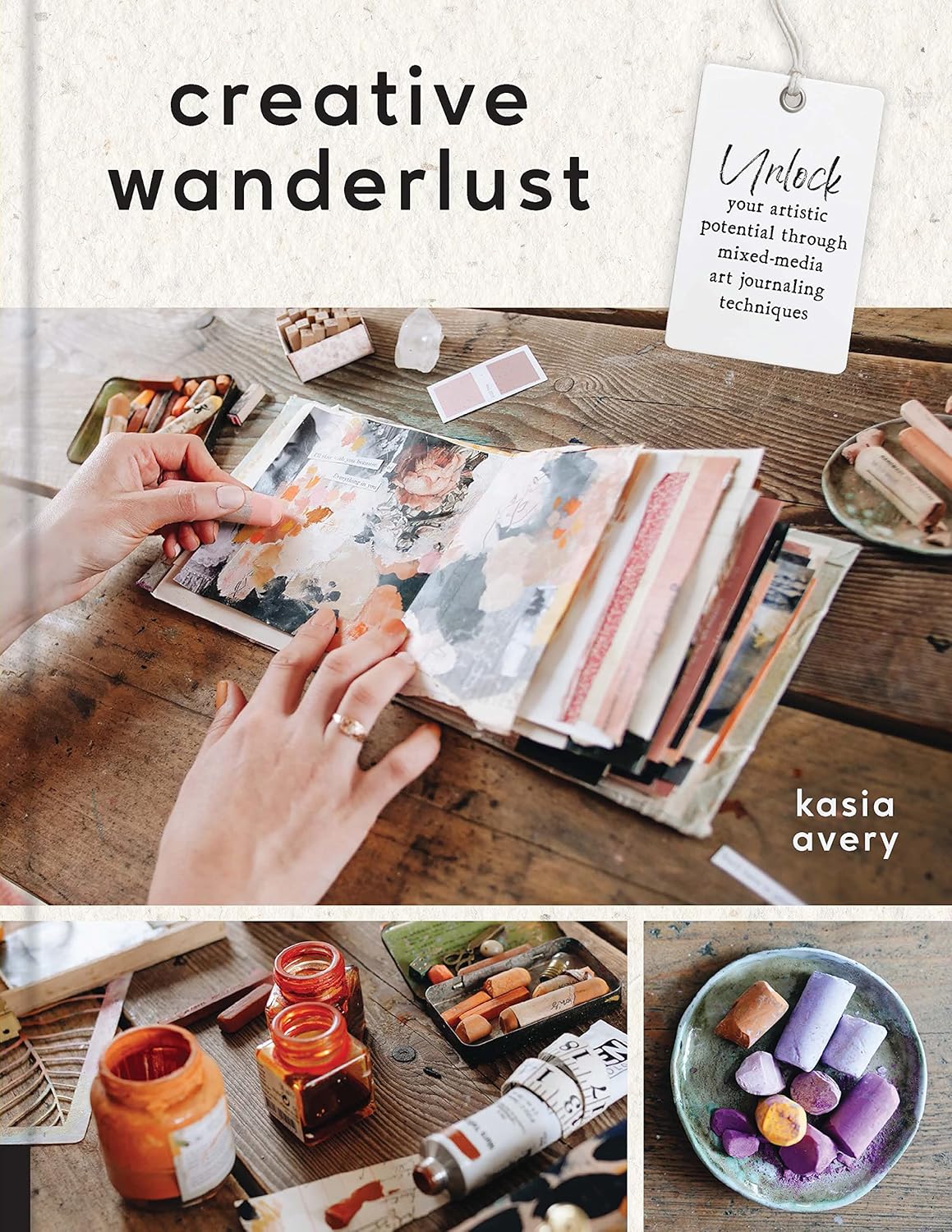 Creative Wanderlust: Unlock Your Artistic Potential Through Mixed-Media Art Journaling Techniques - With 8 sheets of printed papers for journaling and collage - Image 1