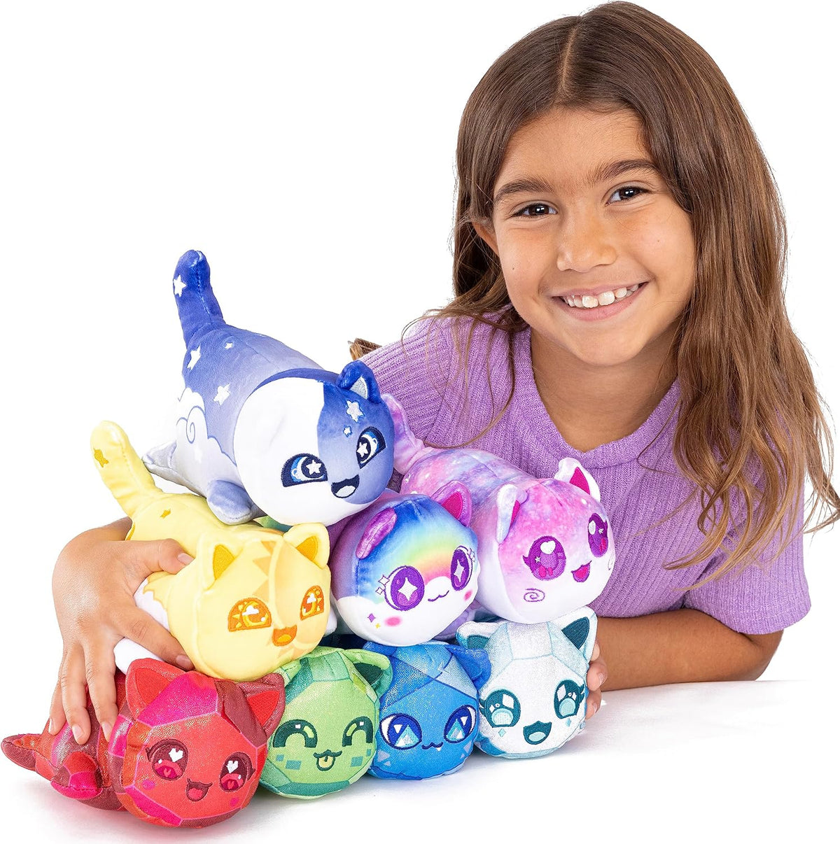 Aphmau Mini Mystery 6" Plush - Celestial Collection - 4 Pack; YouTube Gaming Channel, Blind Box, 4 of 8 Unique Possible Unicorn MeeMeows, Official Aphmau Merch - Image 3