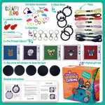 CRAFTILOO beginner embroidery kit colorful thread floss