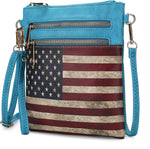 MKFCollection Women's Chocolate Crossbody Handbag - Image 9