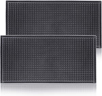 Rubber Bar Mats for Countertop by ProTensils - 18" x 12" Black Bar Mats for Bartending, Bar Service Mat, Home Bar, Coffee Bar Mat Spill Matt (2 Pieces) - Image 12
