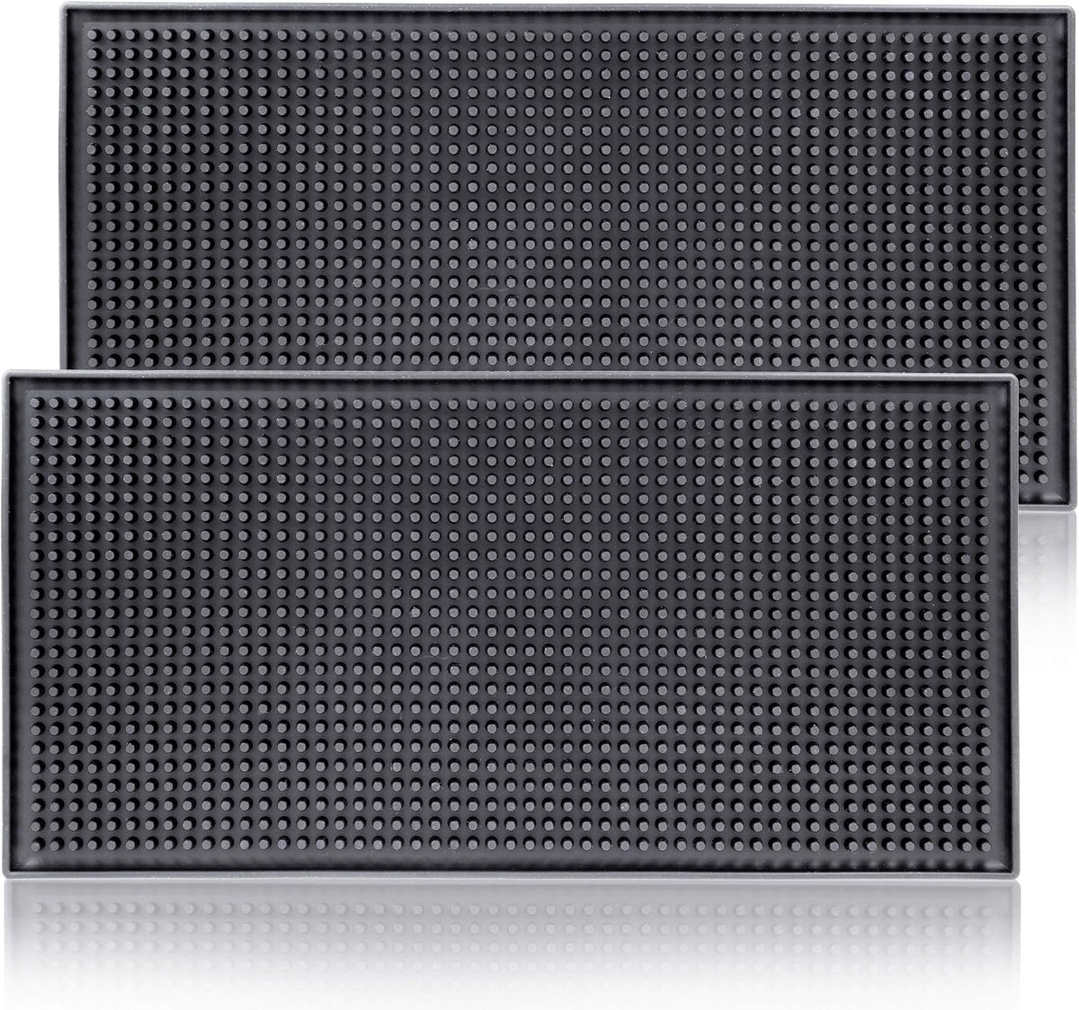 Rubber Bar Mats for Countertop by ProTensils - 18" x 12" Black Bar Mats for Bartending, Bar Service Mat, Home Bar, Coffee Bar Mat Spill Matt (2 Pieces) - Image 12