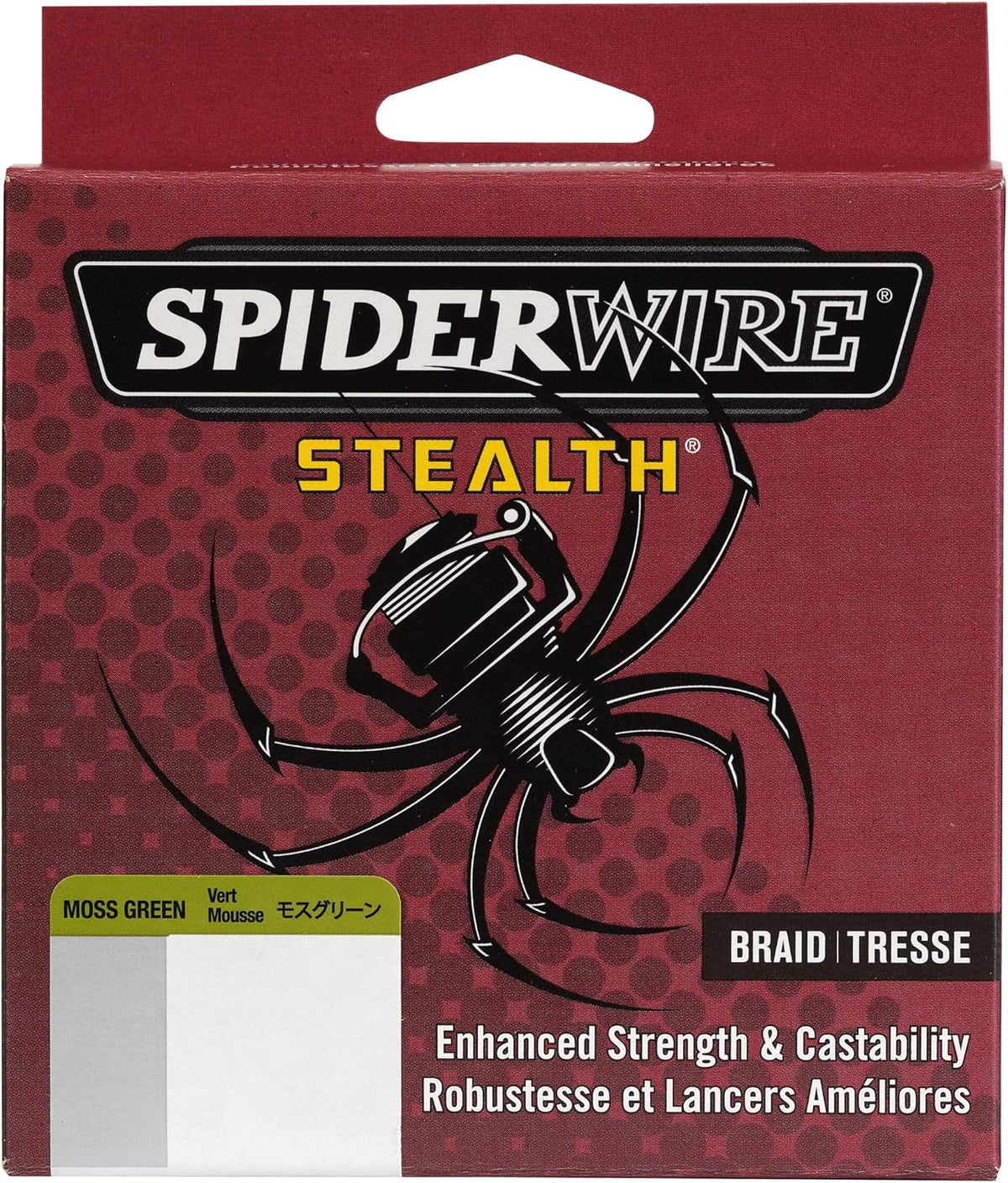 Spiderwire fishing line spool label details