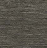 RoomMates black dimensional grasscloth peel and stick wallpaper front view roll