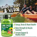 Naturelo Multivitamin for Men 50+ bottle nutritional label