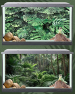 Water-resistant and wrinkle-free features of the Breling tropical rainforest terrarium decor.