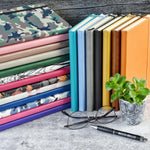RICCO BELLO Lined Journal Notebook, Grey, 5.7 x 8.4-Inches | Faux Leather Hardcover, Pen Holder, College Ruled, 96 Sheets / 192 Pages, For Work & Notes - Image 9