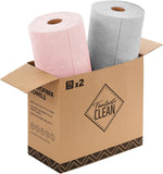Fantasticlean Microfiber Cleaning Cloth Roll-75 Sheets, 12" x 12" (Purple) | Super Absorbent, Lint-free, Tear-away Microfiber Towel Roll, for All-Purpose Cleaning, Reusable Alternative to Paper Towels - Image 12