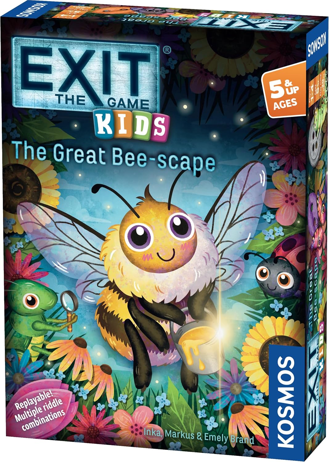 Thames & Kosmos Exit The Game Kids Riddles In Monsterville cooperative family game setup