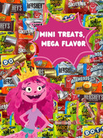 Top view of the Queen Jax bulk candy assortment in a serving bowl
