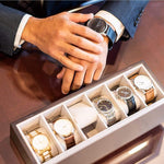 Case Elegance watch organizer magnetic closure mechanism detail