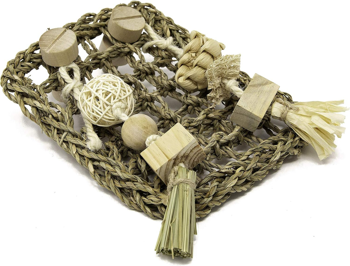 Oxbow guinea pig chew toy play wall installed inside a habitat cage