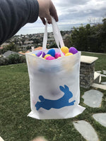 Funiverse non-woven Easter egg hunt tote bag close up of handle