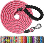 NTR 20FT Training Leash for Dogs, Reflective Nylon Rope with Swivel Lockable Hook and Comfortable Handle, Suitable for Small to Large Dogs - Teal - Image 15