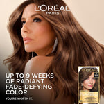 L'Oreal Paris Superior Preference Luminous Fade-Defying Permanent Hair Color, Hair Dye For Up to 9 Weeks of Radiance, Dark Ash Blonde 7A, 1 Hair Dye Kit - Image 2