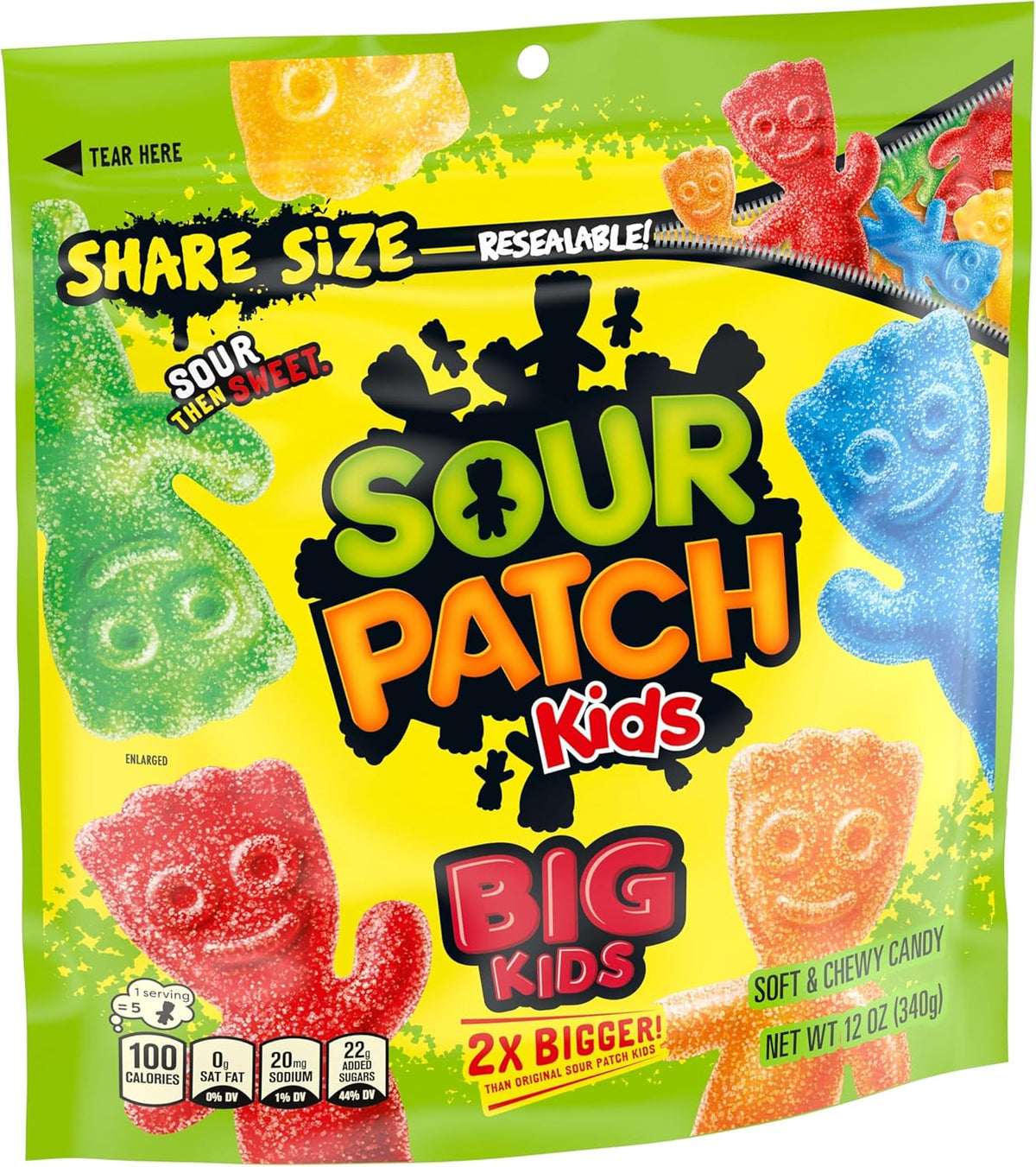 Sour Patch Kids, Big Kids Soft and Chewy Gummy Candy, Share Size, 12 Ounce - Image 10