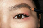 NYX Professional Makeup brow pencil black shade swatch and tip