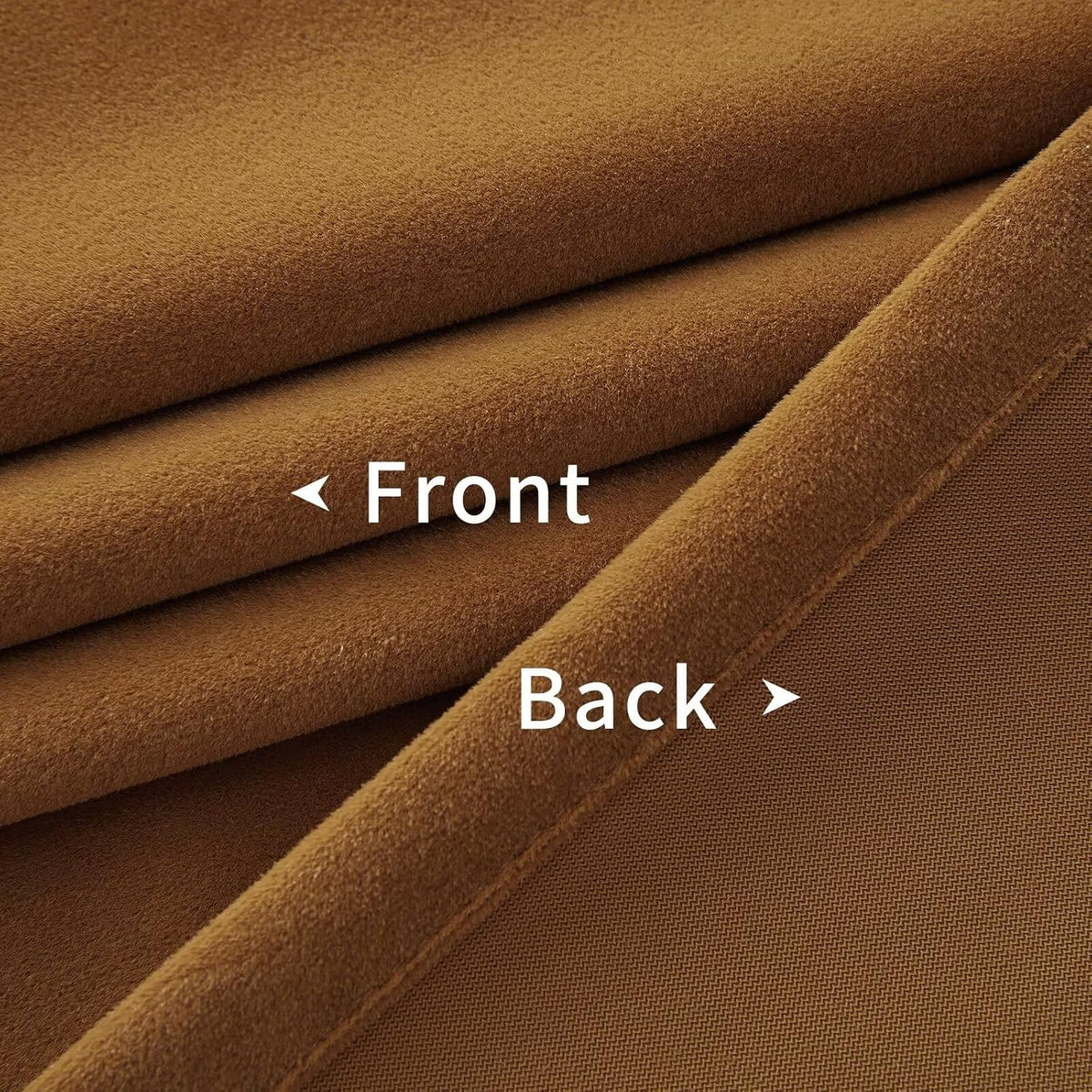 Joydeco rod pocket velvet drapes interior view
