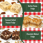 Real butter premium nutty confectionery assortment box containing six flavors