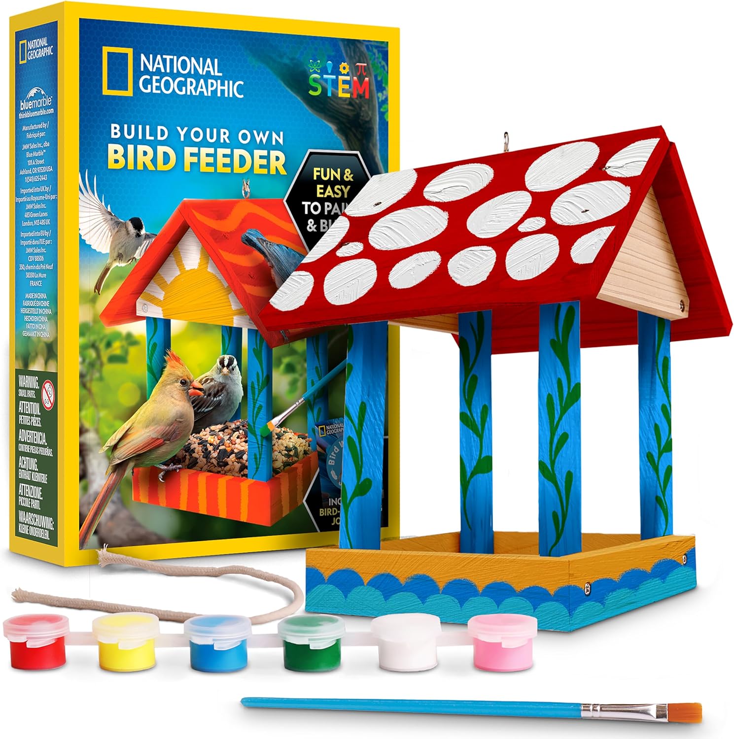 Blue Marble National Geographic Build Your Own Bird Feeder Kit box front view