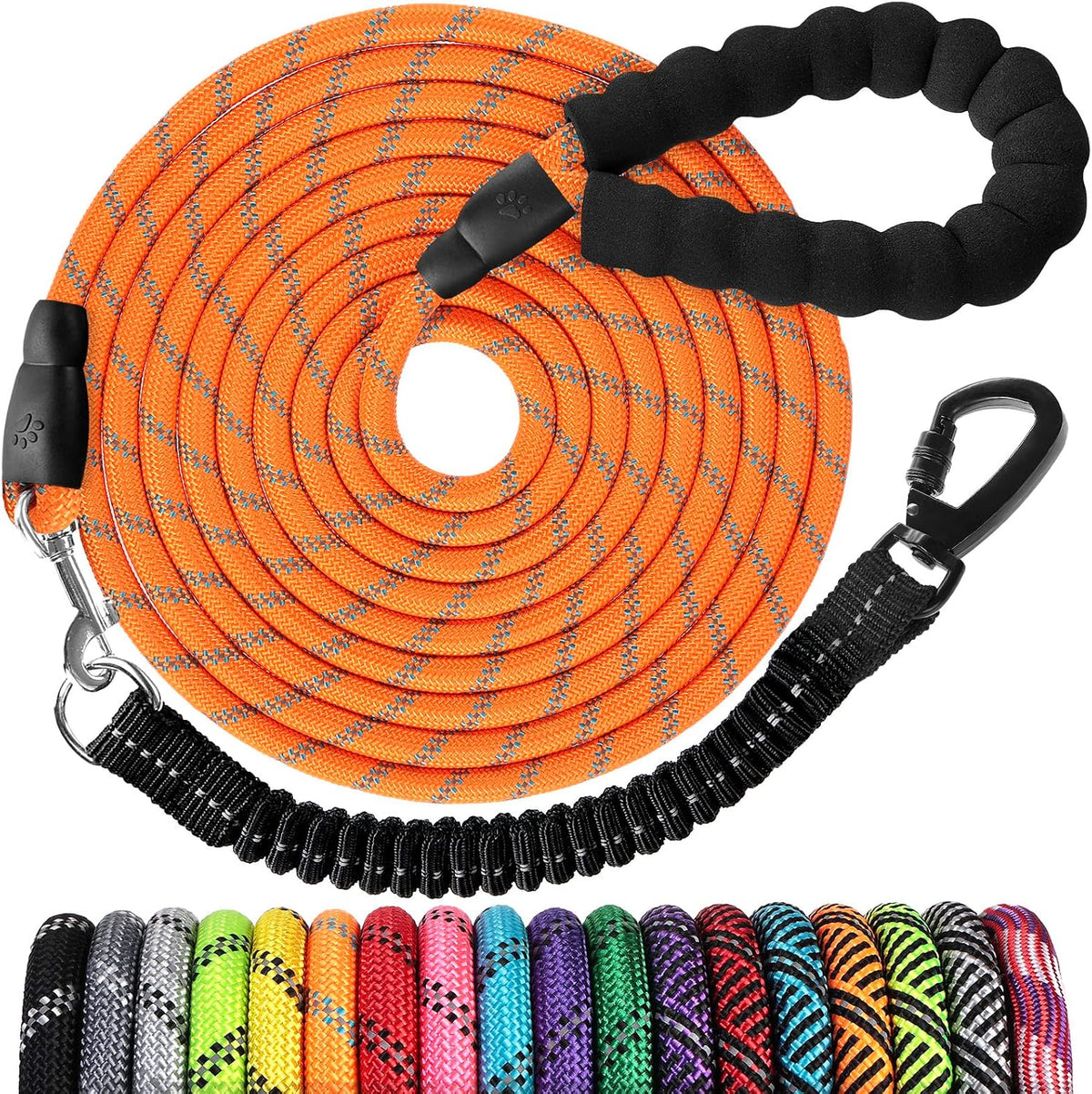 Jenico long dog leash front view
