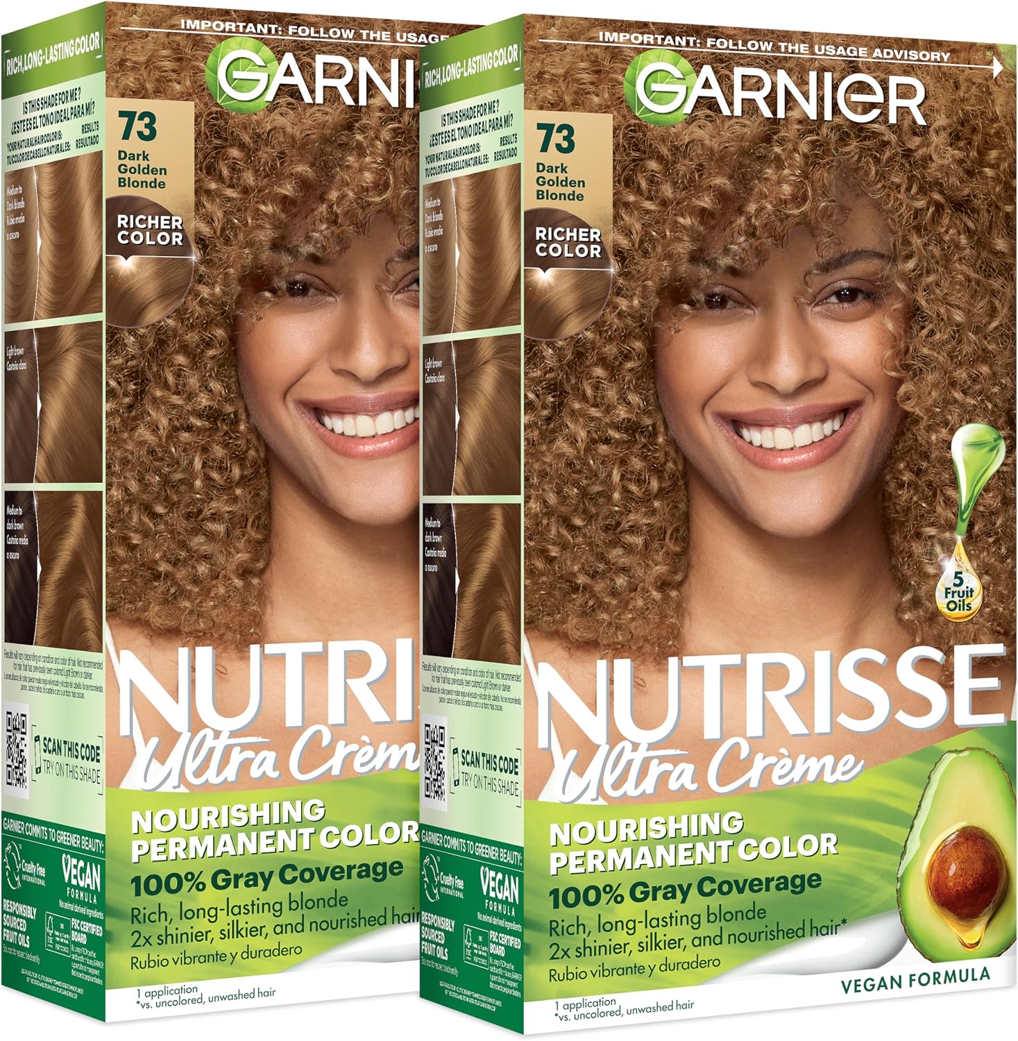 Nutrisse Ultra Creme hair color front view packaging