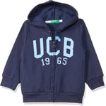United Colors of Benetton Boy's Cotton Hooded Neck Sweatshirt - Image 1