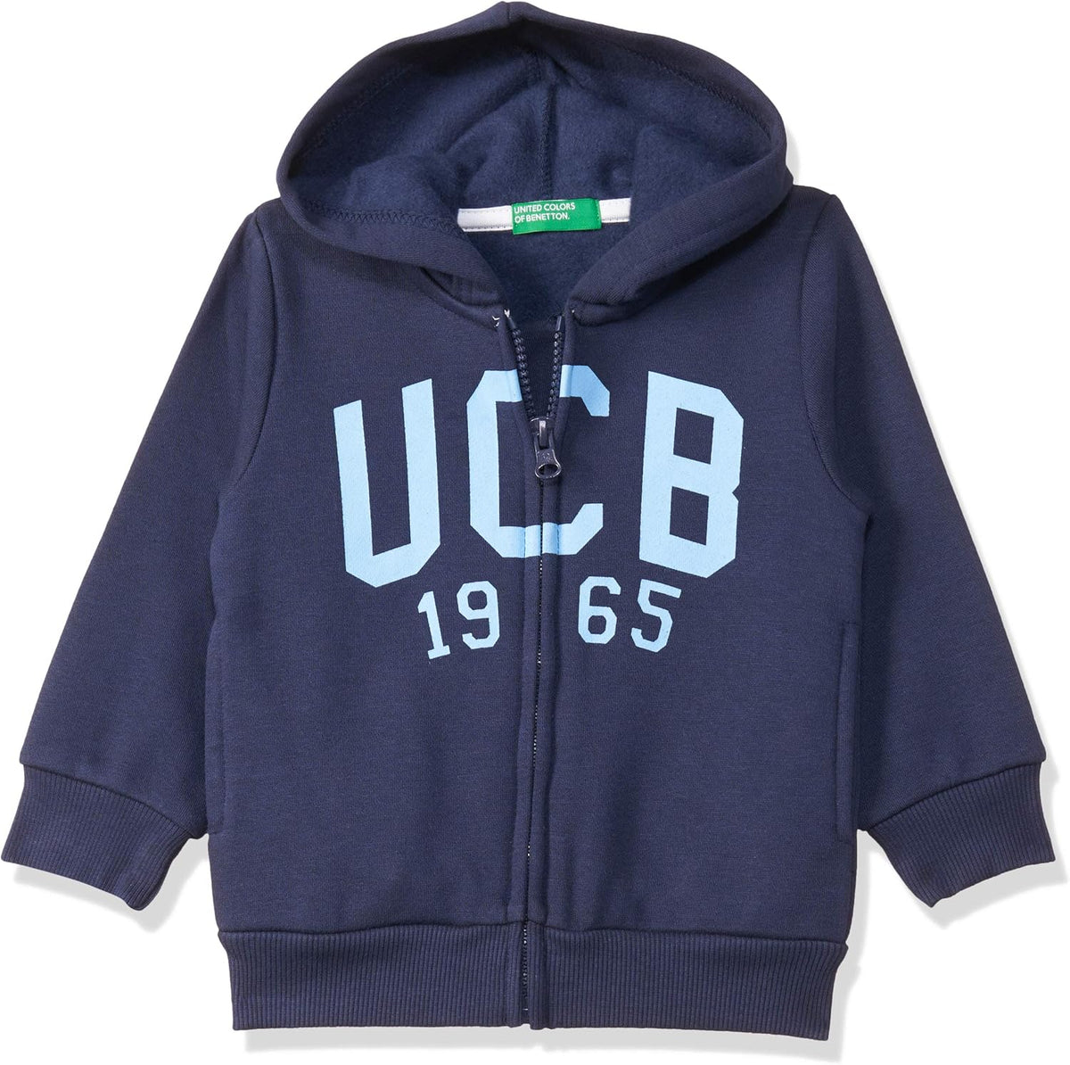 United Colors of Benetton Boy's Cotton Hooded Neck Sweatshirt - Image 1