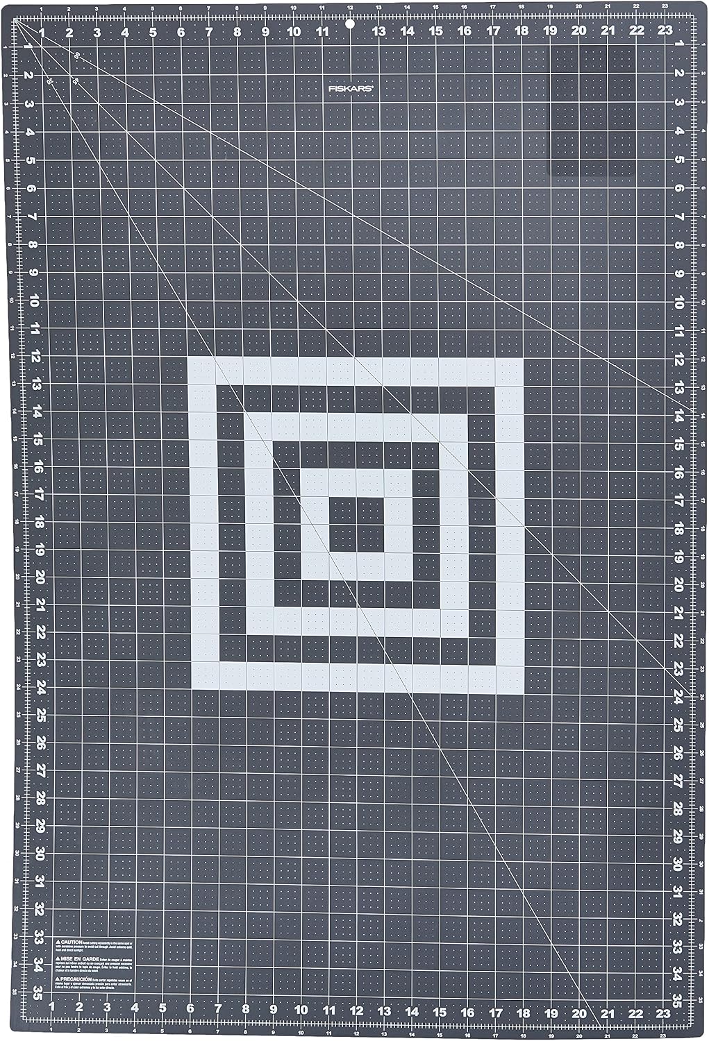 Fiskars sewing cutting board close up of angle lines