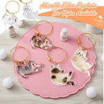 OGNWFUNK pet hair collector keychain being filled with a small lock of pet fur.