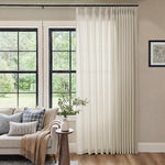 DUKIYO extra wide patio glass door curtain draped elegance