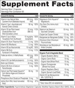 Naturelo women 50+ multivitamin capsule bottle nutritional supplement packaging