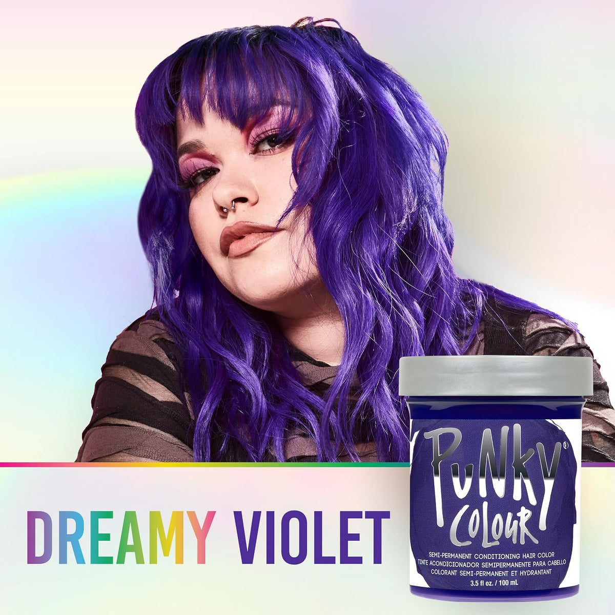 Punky Colour Violet Semi Permanent Hair Color, 3.5 fl oz - Image 3