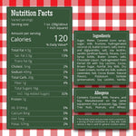 Gourmet chocolate fudge layered with caramel and crunchy pecans in small batch packaging.