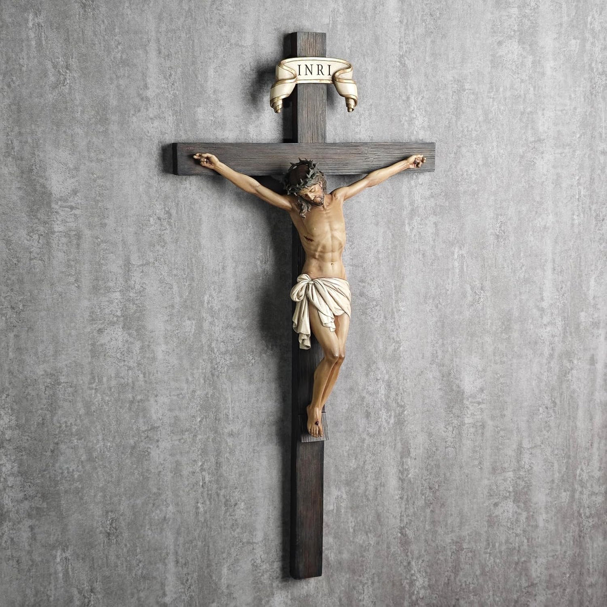 Bc Buildclassic handcrafted Jesus cross angled perspective view