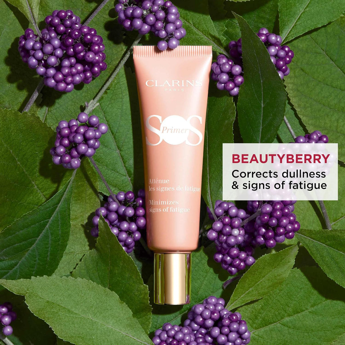 Clarins beauty product cap open view